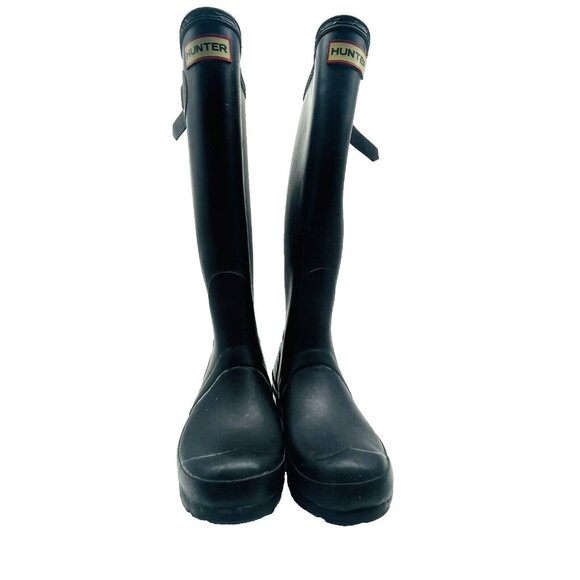 Hunter Shoes - HUNTER Original Tall Rainboots Womens 6 Black Waterproof Garden READ